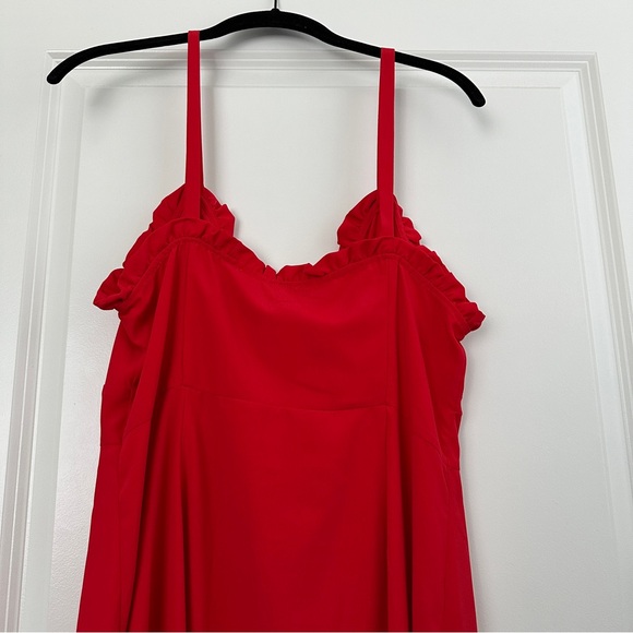 Topshop Red Dress Size 10 - Picture 6 of 10